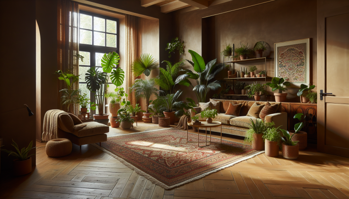Plantas na Sala